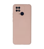 Xiaomi Redmi 10c Kılıf Nano İçi Kadife Silikon - Pudra
