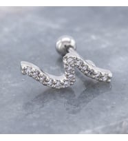 FerizZ 316L Çelik Zirkon Taşlı Piercing PRC-181