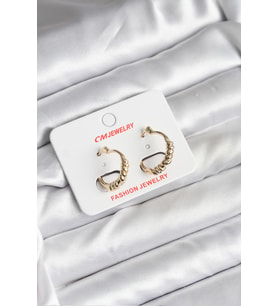 14K Gold Renk Kaplama CM Kadın Küpe - TJ-BKP11415