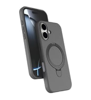 iPhone 16 Plus Regal Magsafe Standlı Kapak - Titan Gri