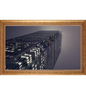 ALTIN ÇERÇEVELİ PASPARTULU TABLO CR1307