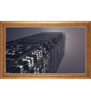 ALTIN ÇERÇEVELİ PASPARTULU TABLO CR1307