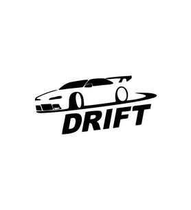 Drit Araba Sticker17x17 Cm Siyah