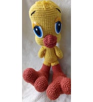 Sarı kuş Tweety amigurumi oyuncak