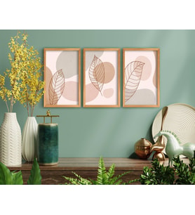 BK Home Dekoratif 3’lü Retro Ahşap Tablo-12