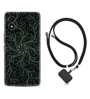 TCL 303 Kılıf Silikon Boyun Askılı İpli Desenli Silikon Sarmaşıklar 1675