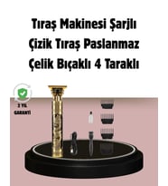 Şarjlı Titanyum Bıçaklı Saç Kesme Makinesi
