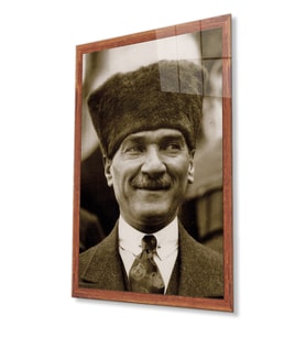Atatürk Cam Tablo 4 mm Dayanıklı Temperli Cam
