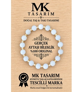 GERÇEK AYTAŞI BİLEKLİK MK.7000.870- RAHATLIK-DİNGİNLİK-ENERJİ- STRES BİLEKLİĞİ- RENKLERİ BOYA DEĞİLDİR -KENDİ RENGİDİR