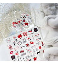 Stiker Arti 127 Love you - Aşk teması