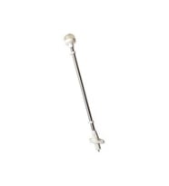 IŞIKLI BAYRAK DİREĞİ SOKETLİ led 12v,BEYAZ 60cm