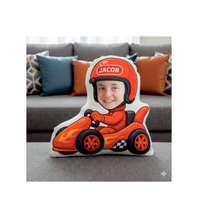 Kırmızı Motor Seven Oğlum Fotoğraflı Yastık