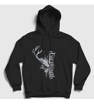 Presmono Unisex Siyah Skull Korpiklaani Kapüşonlu Sweatshirt 161968tt