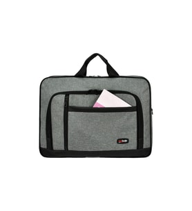 GALB Leather Gri Evrak Cantasi Unisex Gri 17.2 Inc Laptop & Cantasi