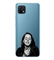 Oppo A15 / A15S Uyumlu Lana Del Rey Desenli Şeffaf Telefon Kılıfı