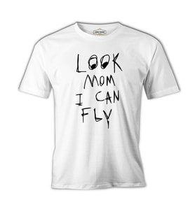 Travis Scott - Look Mom I Can Fly Beyaz Erkek Tshirt