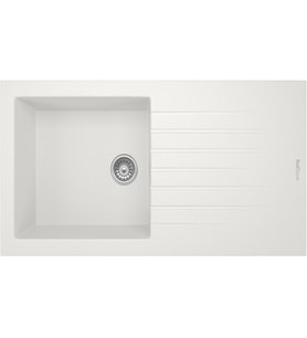REAL STONE P015 LAODİKYA 100 XL BEYAZ GRANİT EVYE Tezgah Üstü 100x50 Cm