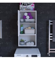 MODİLAYN 50 x 88.4 x 32.5 cm Banyo Dolabı Çok Amaçlı Dolap Makina Üstü Asma Dolap Çok Amaçlı Dolap