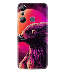 Infınix Hot 20i Kılıf Silikon Desen Özel Seri Red Eagle 1752