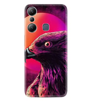 Infınix Hot 20i Kılıf Silikon Desen Özel Seri Red Eagle 1752