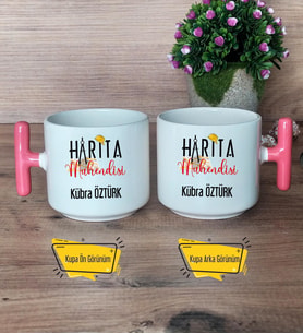 Harita Mühendisi Kupa Bardak T Pembe Kulplu Mühendisler Günü Hediye