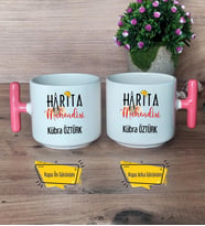 Harita Mühendisi Kupa Bardak T Pembe Kulplu Mühendisler Günü Hediye