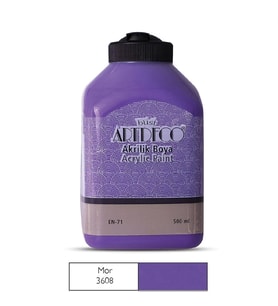 ARTDECO 070L-3608 AKRİLİK BOYA 500 ML. MOR