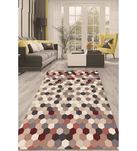 Dijital Kaymaz Taban Yıkanabilir Modern Renkli Salon Halısı Mutfak Halısı Yolluk ND-HT-1354