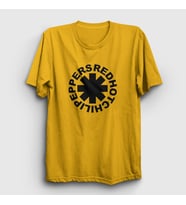 Presmono Unisex Sarı Logo V3 Red Hot Chili Peppers T-Shirt 107909tt (Sarı)