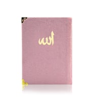 Kadife Yasin Çanta Boy Toz Pembe