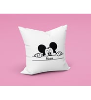 Mickey Mouse Sevgili Çift Tasarımlı Yastık Kişiye Özel