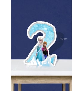 Frozen Karlar Ülkesi Temalı Ayaklı Rakam Pano - 2 Yaş (40 cm)