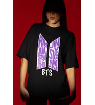 Tasarım BTS Müzik Grubu Baskılı Unisex Oversize Tişört