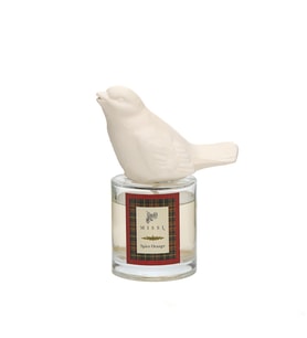 Yılbaşı 100 ml Kuş Seramik Taşlı Yılbaşı Ateşi Oda Kokusu (Ekru)