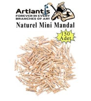 Naturel Mini Mandal Ahşap 150 Adet Renksiz Minik Mandal Dekoratif Süsleme Fotoğraf Asma Mandalı Dekarasyon