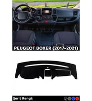 Peugeot Boxer (2017-2021) 3d Torpido Koruma Kılıfı - Ön Göğüs Kaplama - Siyah Şerit