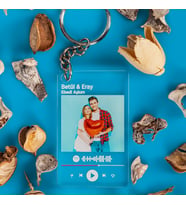 Kişiye Özel Spotify Tasarımlı Fotoğraflı Anahtarlık