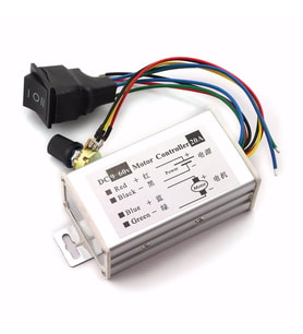 20A 60V Dc Motor Pwm Hız Kontrol Devresi %0~100 Ayarlanabilir Yön Kontrol Anahtarlı