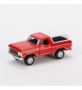 Motormax 1:24 1978 Ford Bronco Diecast Model Araba Kırmızı