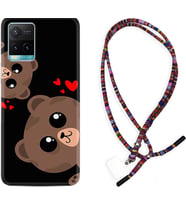 Vivo Y11S Y21S Y20 Y20S Y70 Kılıf Boyun Asklı Rasta Silikon Love Animals 1780