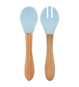 Mama Kaşığı ve Çatal Seti Mineral Blue