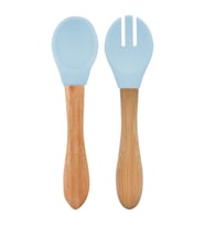 Mama Kaşığı ve Çatal Seti Mineral Blue