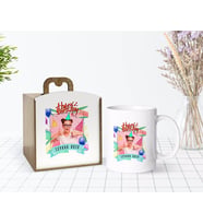 BK Gift Kişiye Özel Ahşap Kutuda Fotoğraflı Doğum Günü Tasarımlı Beyaz Kupa Bardak-6