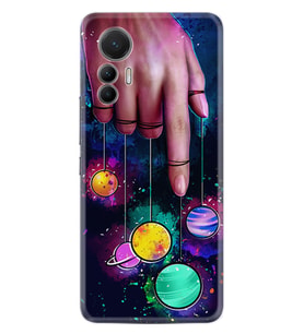 Xiaomi 12 Lite Kılıf Silikon Desen Özel Seri Finger planet 1740