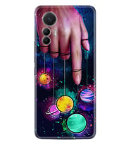 Xiaomi 12 Lite Kılıf Silikon Desen Özel Seri Finger planet 1740