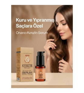 Keratin Therapy Keratin Kompleks İçeren Yoğun Onarıcı  Saç Serumu - Kuru ve Yıpranmış Saçlar 30ml