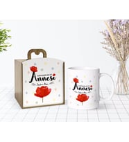 BK Gift Kişiye Özel Ahşap Kutuda Anneler Günü Temalı Dünyanın En İyi Annesi Tasarımlı Beyaz Kupa Bardak-10