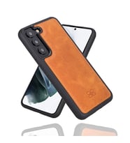 Bouletta Samsung Galaxy S22 Uyumlu Deri Arka Kapak TN11 Taba