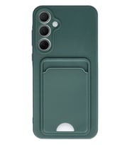 Galaxy A35 5G Kılıf Kelvin Kartvizitli Silikon - Koyu Yeşil
