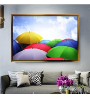 Altın Çerçeveli dekoratif tablo l1588 (Gold)